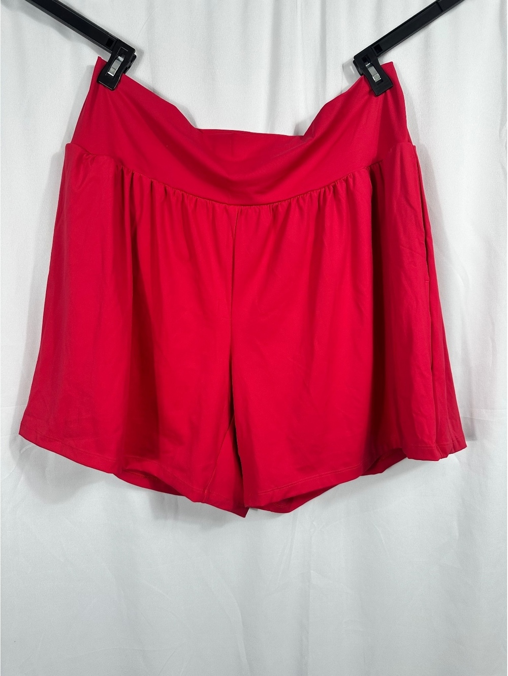 Halara Red Athletic Skort Shorts with Inner Liner and Side Pockets Size 3X